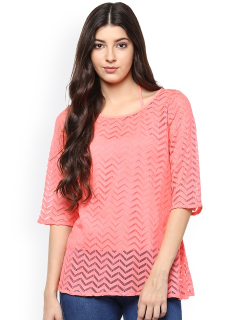 

Abiti Bella Women Pink Lace Top