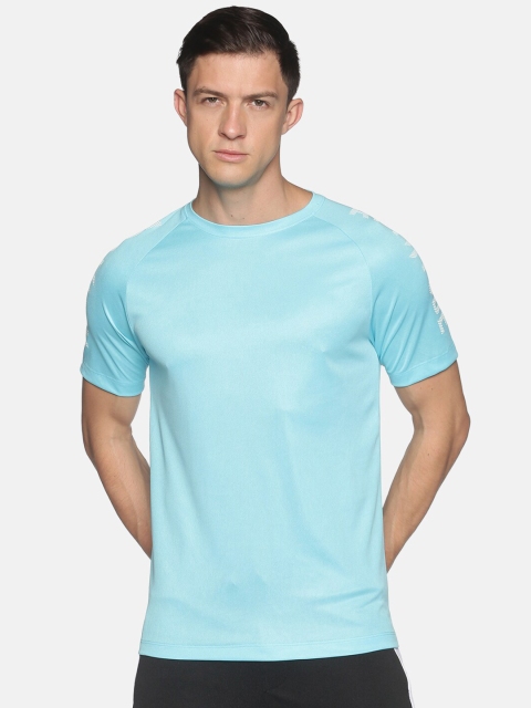 

ATTIITUDE Men Blue Drop-Shoulder Sleeves Pockets T-shirt