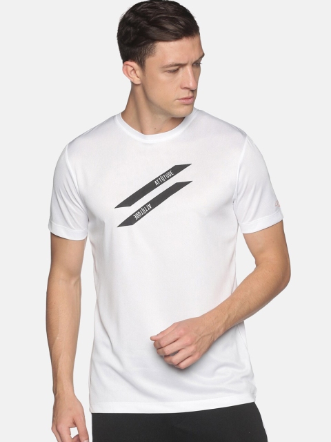 

ATTIITUDE Men White Printed T-shirt