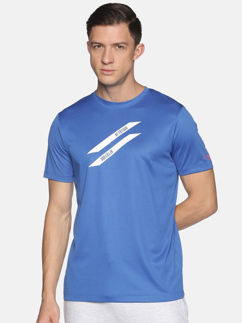 

ATTIITUDE Men Blue & White Printed T-shirt