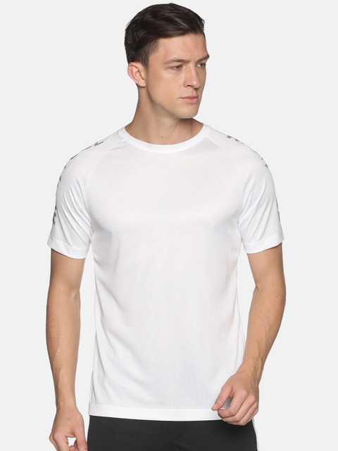 

ATTIITUDE Men White Solid T-shirt