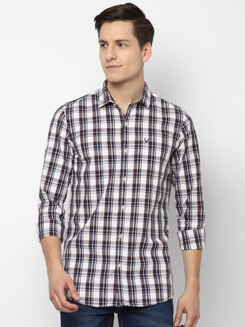 

Allen Solly Sport Men Brown Tartan Checks Opaque Checked Casual Shirt