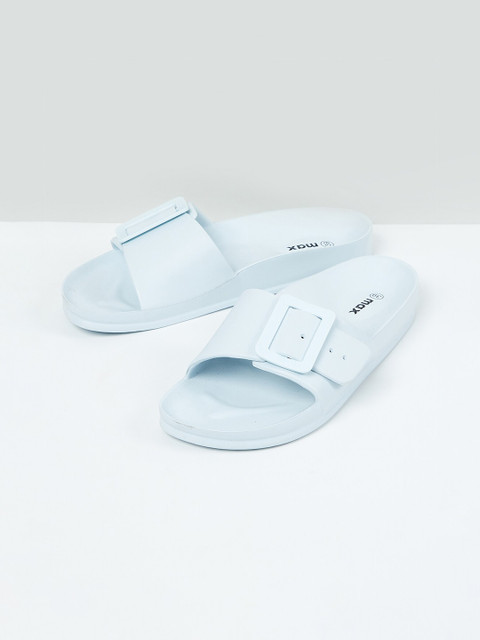 

max Women Blue Rubber Sliders