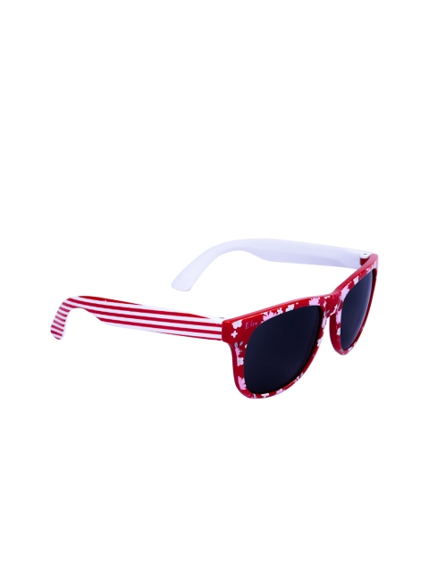 

Spiky Kids Black Lens & Red Square Sunglasses with UV Protected Lens Flr_Red_Wht-Red