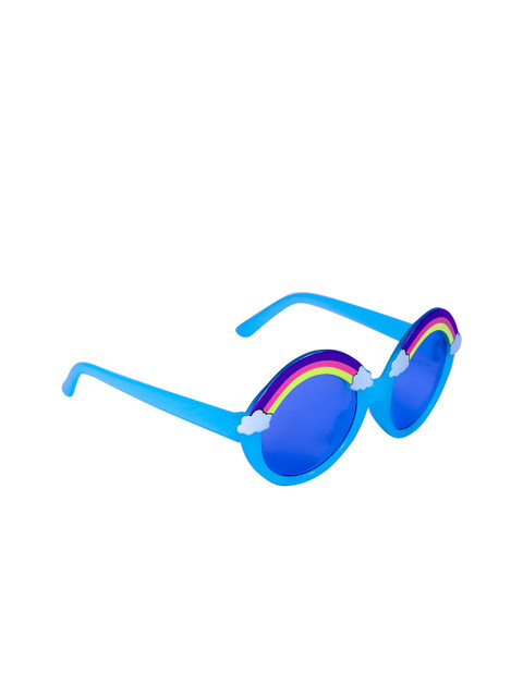 

Spiky Kids Blue Lens & Blue Round Sunglasses with UV Protected Lens Raund_Rmbo_Blue