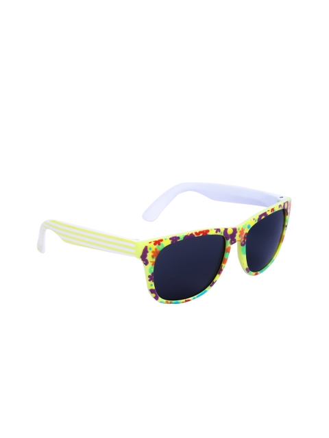 

Spiky Kids Blue Lens & Yellow Square Sunglasses with UV Protected Lens Flr_Ylw_Wht