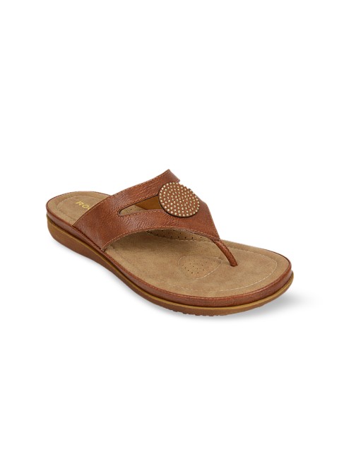 

Rocia Women Tan T-Strap Flats