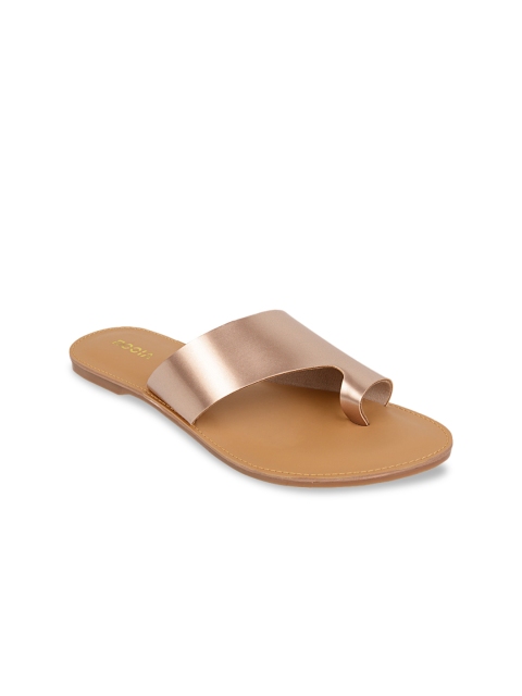 

Rocia Women Champagne Solid One Toe Flats