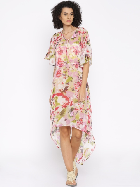 

The Kaftan Company Pink Printed Cover-Up Dress RW_HOLIDY005