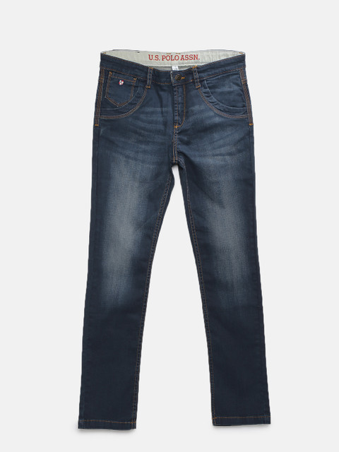 

U.S. Polo Assn. Kids Boys Blue Slim Fit Denim Jeans