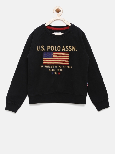 

U.S.Polo Assn. Kids Boys Black Sweatshirt, Na