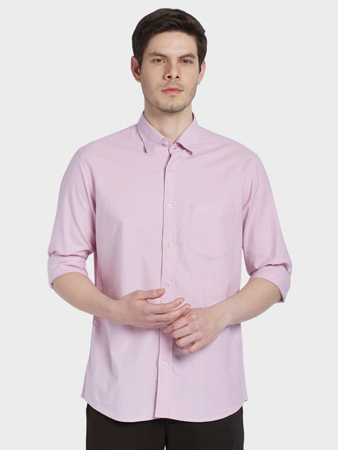 

ColorPlus Men Violet Tailored Fit Opaque Casual Shirt