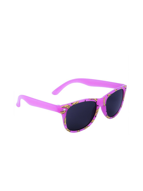 

Spiky Unisex Kids Black Lens & Purple Square Sunglasses Baana_Prnt_Vio, Violet
