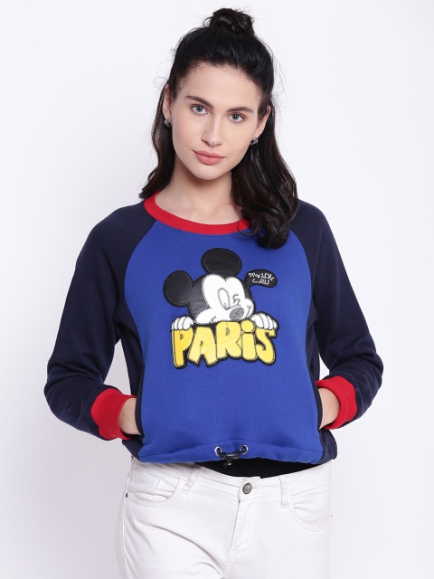 

Texco Women Blue Printed Sweatshirt