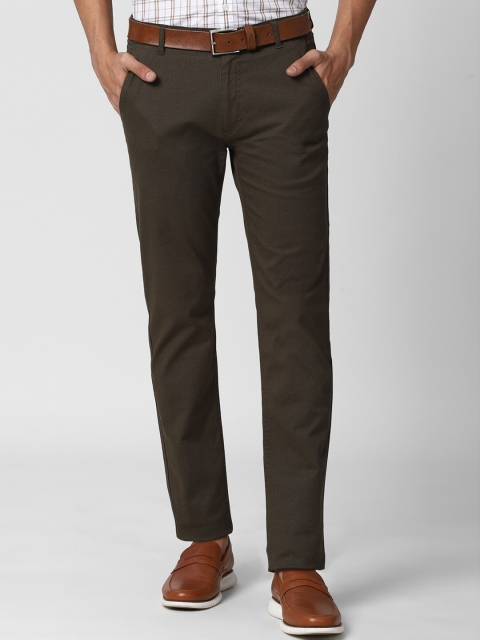 

Peter England Casuals Men Brown Slim Fit Trousers