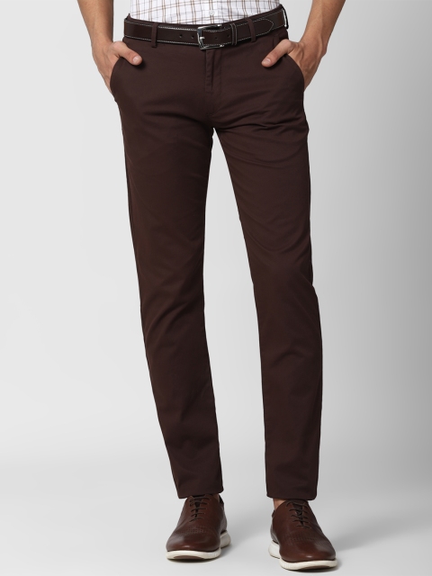 

Peter England Casuals Men Brown Slim Fit Trousers