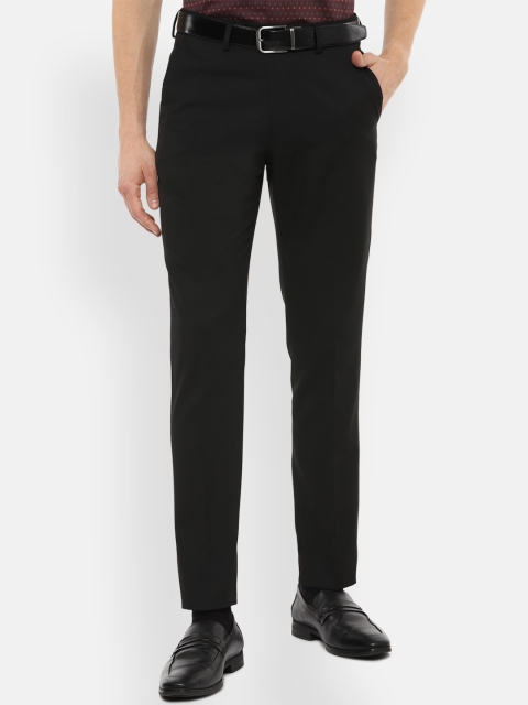 

Louis Philippe Men Black Slim Fit Formal Trousers