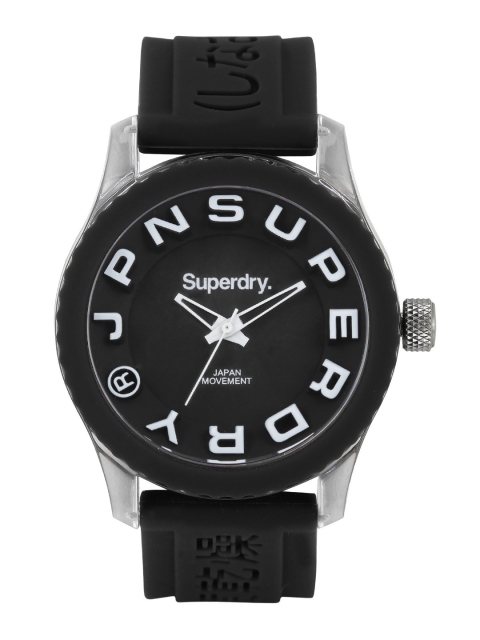 

Superdry Men Black Analogue Dial Watch SYL146BW
