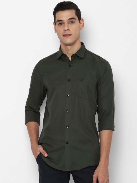 

Allen Solly Men Olive Green Slim Fit Opaque Casual Shirt