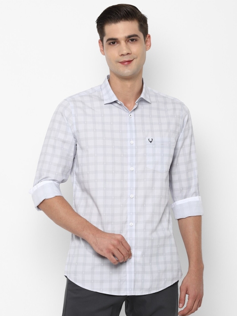 

Allen Solly Men Blue Slim Fit Opaque Checked Casual Shirt