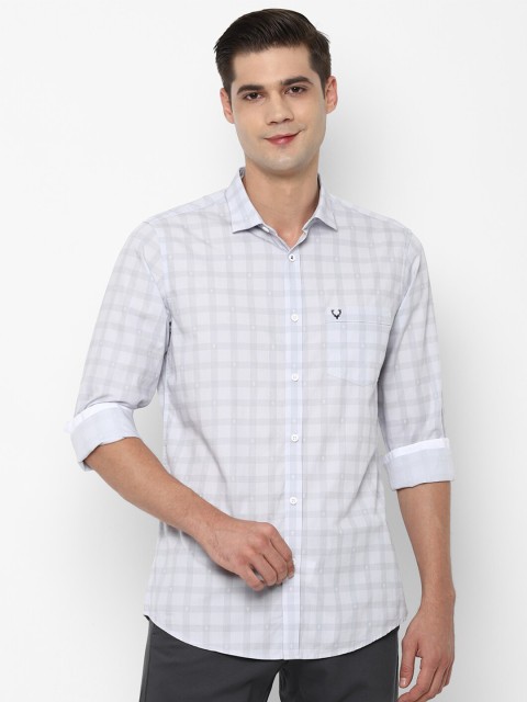 

Allen Solly Men Blue Slim Fit Opaque Checked Casual Shirt