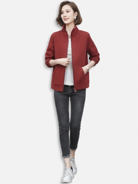 

JC Collection Women Red Longline Tailored Jacket