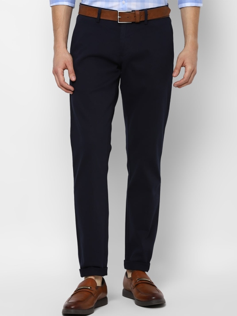 

Allen Solly Men Navy Blue Slim Fit Chinos Trousers