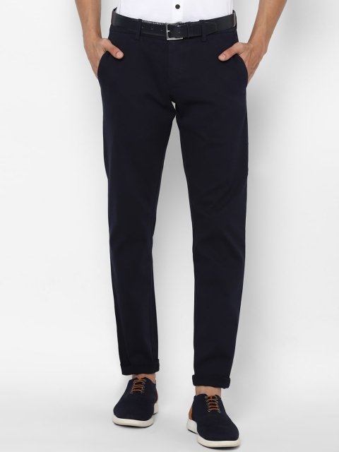 

Allen Solly Men Navy Blue Slim Fit Trousers