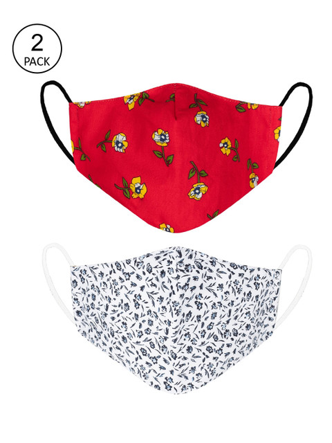 

VEA Unisex Red & White 2-Pack 5 Layered Filtration Face Mask