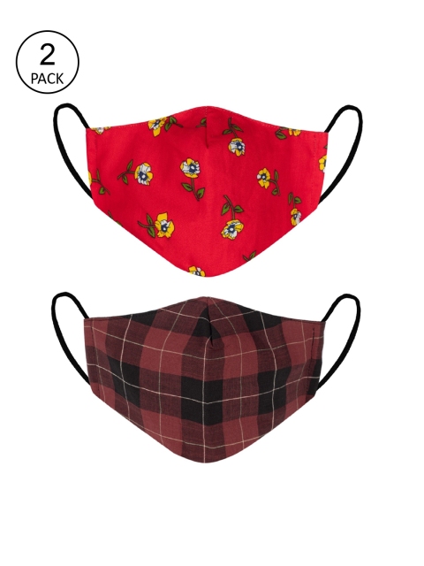 

VEA Unisex Red 2-Pack 5 Layered Filtration Face Mask
