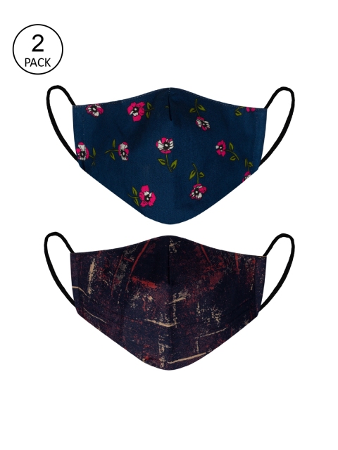 

VEA Unisex Blue & Red 2-Pack 5 Layered Filtration Face Mask