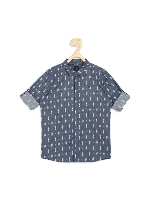 

Allen Solly Junior Boys Navy Blue Slim Fit Opaque Printed Casual Shirt