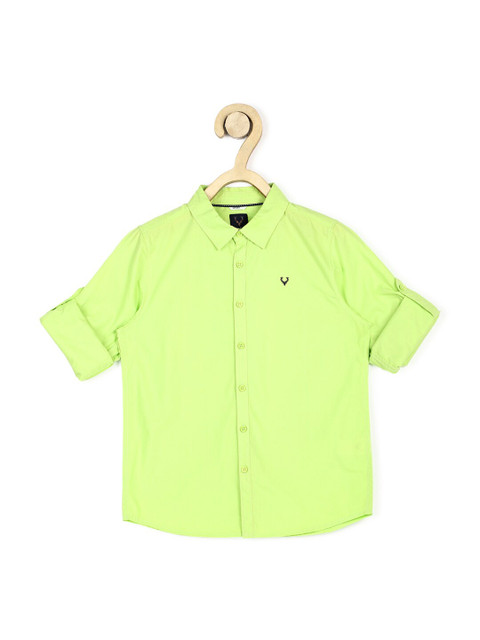 

Allen Solly Junior Boys Green Slim Fit Opaque Casual Shirt