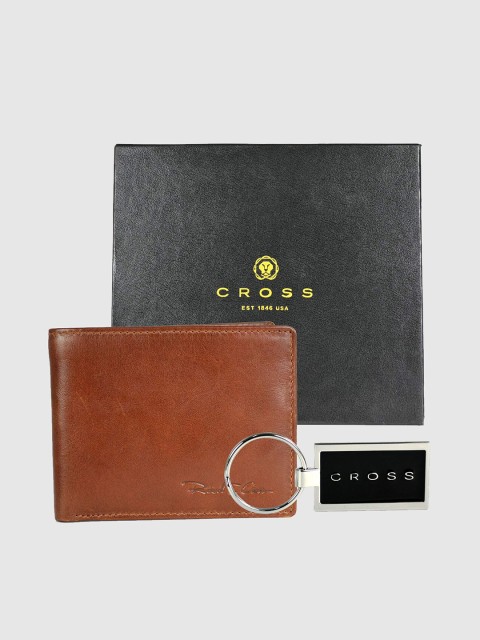 

Cross Men Brown Textured Leather Two Fold Wallet