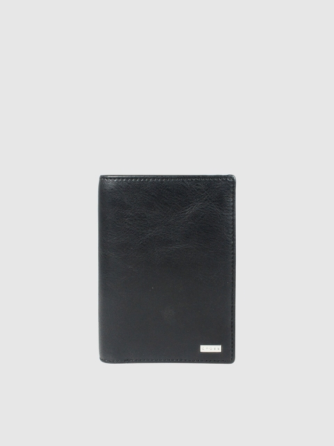 

Cross Men Black Textured Leather Two Fold Wallet