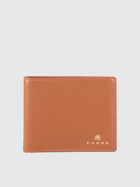 

Cross Men Tan Textured Leather Two Fold Wallet