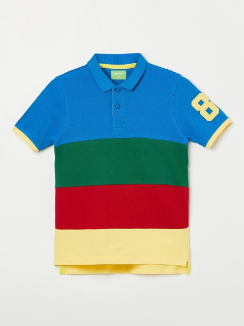 

Bossini Boys Multi Striped Polo Collar T-shirt