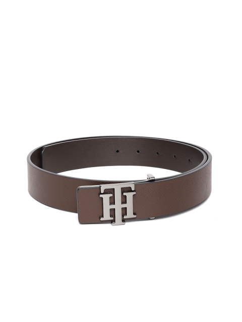 

Tommy Hilfiger Men Brown Textured Leather Belt