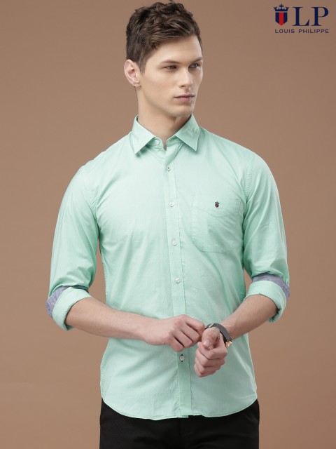 

Louis Philippe Sport Men Sea Green Slim Fit Casual Shirt