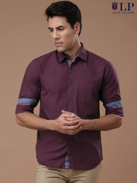 

Louis Philippe Sport Men Burgundy Slim Fit Casual Shirt