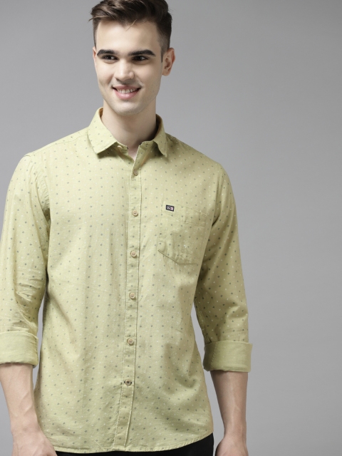 

Arrow Men Green Slim Fit Pure Cotton Printed Casual Shirt