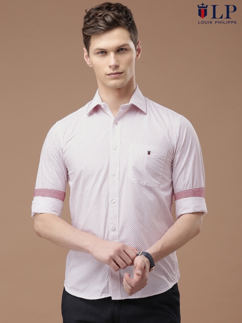 

Louis Philippe Sport Men Pink Printed Slim Fit Casual Shirt