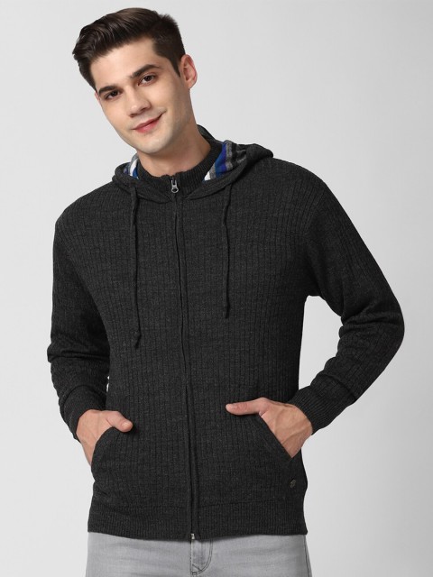 

Peter England Casuals Men Black Acrylic Cardigan