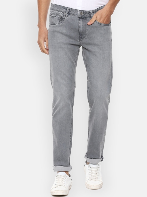 

Louis Philippe Jeans Men Grey Slim Fit Light Fade Jeans
