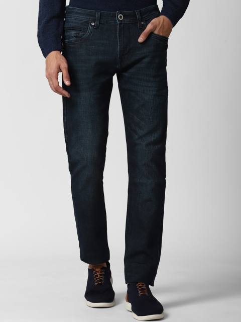 

Peter England Casuals Men Navy Blue Tapered Fit Light Fade Jeans