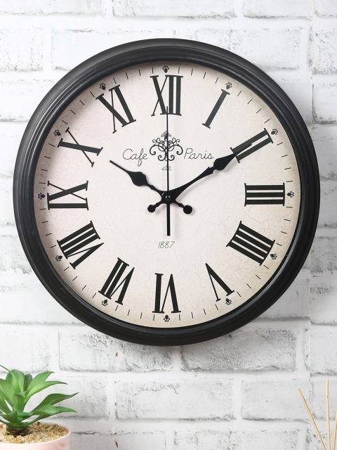 

House Of Accessories White & Grey Contemporary Wall Clock