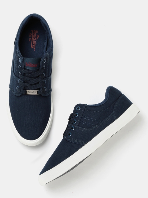 

Roadster Men Navy Blue Solid Regular Sneakers