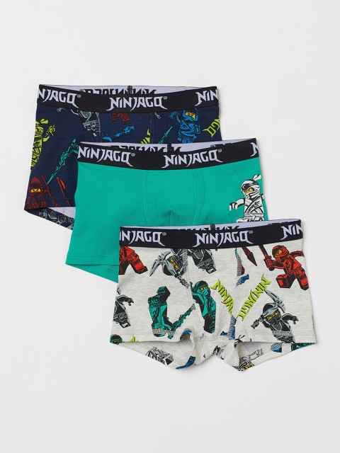 

H&M Boys 3-Pack Boxer Shorts -0938686006, Green