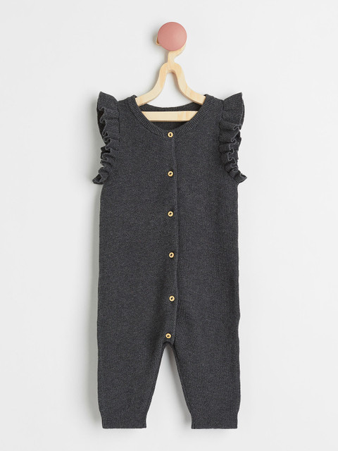 

H&M Girls Grey Knitted Cotton Romper Suit