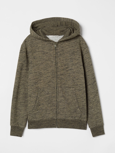 

H&M Boys Olive Green Zip-Through Hoodie